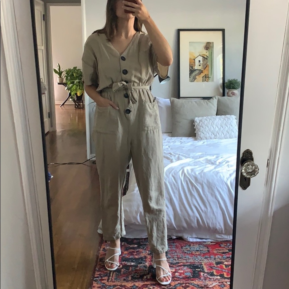 Zara Linen Jumpsuit